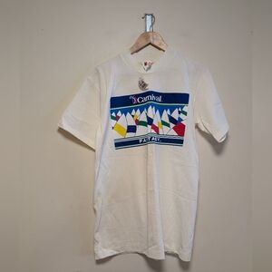 Carnival Fantasy Sailboat Graphic T-Shirt – Size M – Vintage NWT